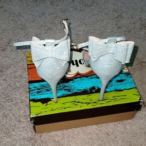 Silver Rhinestone Heels